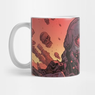 Post Apocalyptic Wastelands Cyborg Commando Exterminator Mug